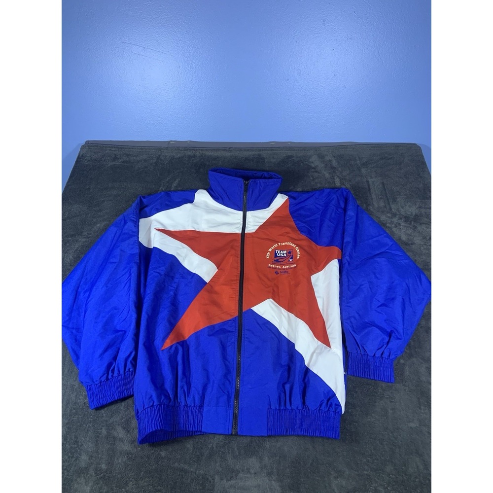 Vintage 97' Anaconda Sports TEAM USA Lightweight Jacket Windbreaker Mens Sz XL